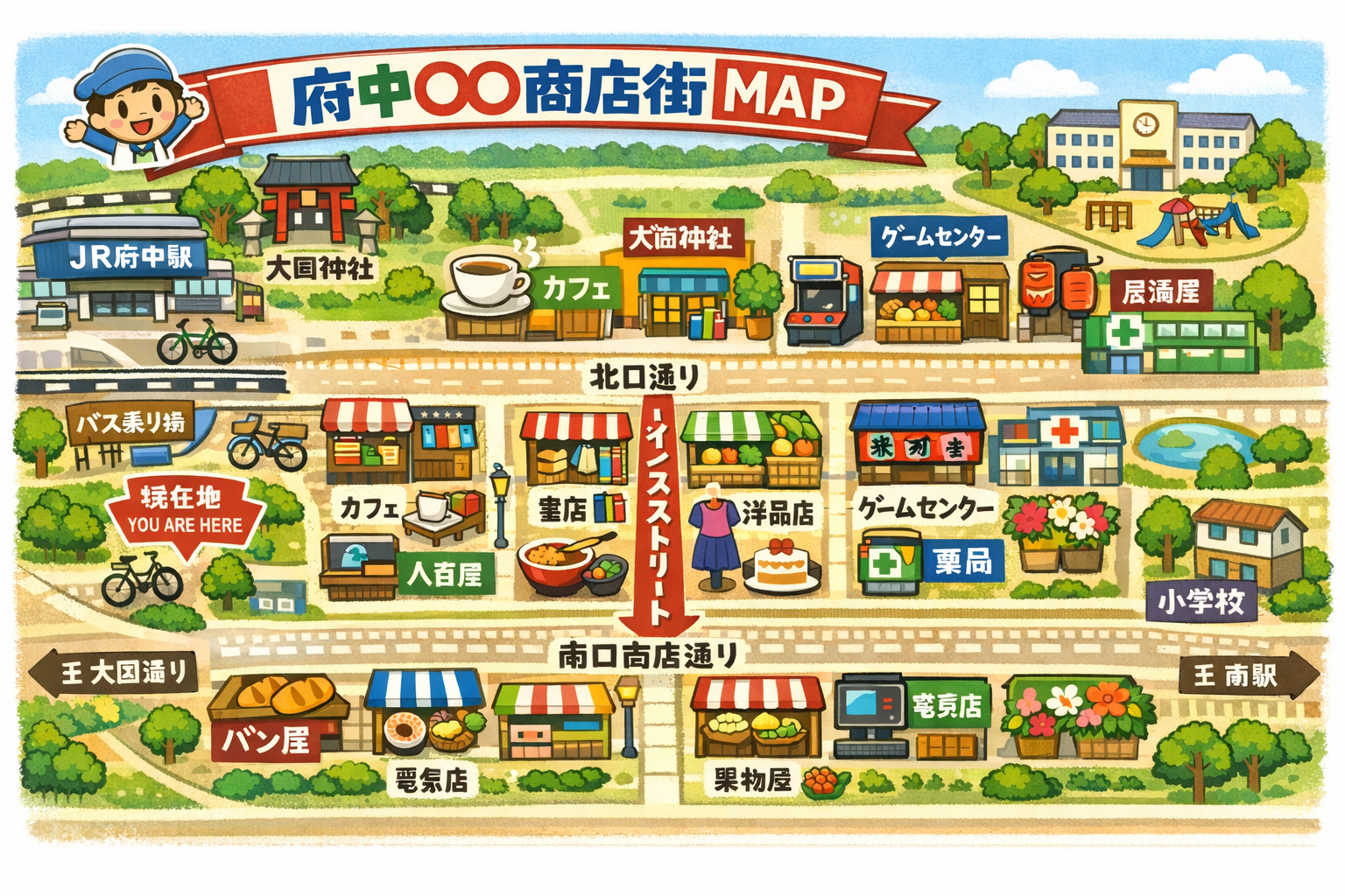 商店街MAP